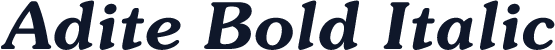 Adite Bold Italic
