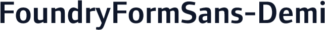 FoundryFormSans-Demi