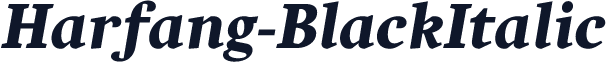 Harfang-BlackItalic