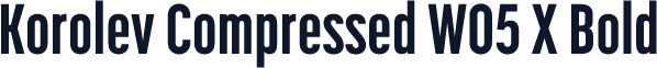 Korolev Compressed W05 X Bold