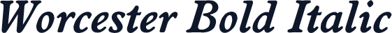 Worcester Bold Italic