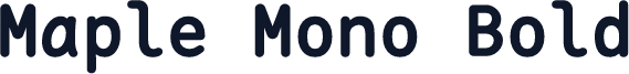 Maple Mono Bold