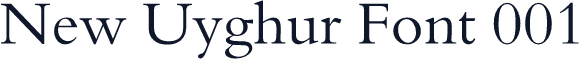 New Uyghur Font 001