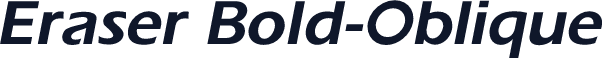 Eraser Bold-Oblique