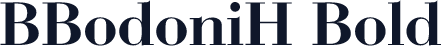 BBodoniH Bold