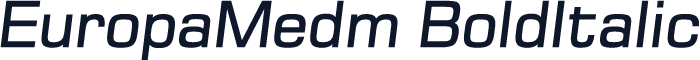 EuropaMedm BoldItalic