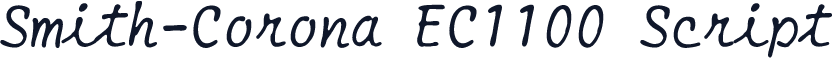 Smith-Corona EC1100 Script