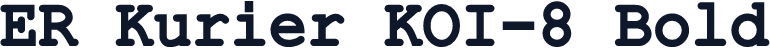 ER Kurier KOI-8 Bold
