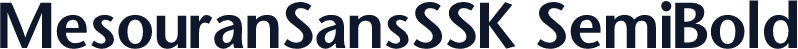 MesouranSansSSK SemiBold
