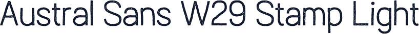 Austral Sans W29 Stamp Light