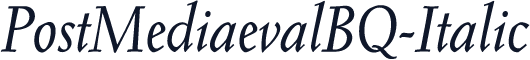 PostMediaevalBQ-Italic