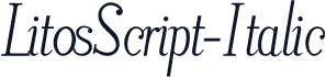 LitosScript-Italic