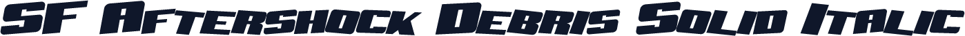 SF Aftershock Debris Solid Italic