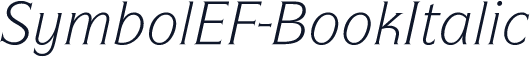 SymbolEF-BookItalic