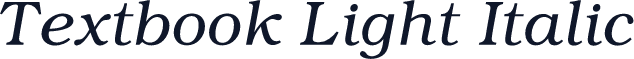 Textbook Light Italic