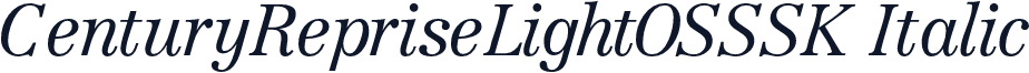 CenturyRepriseLightOSSSK Italic