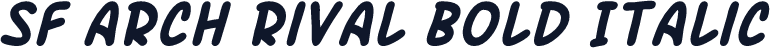 SF Arch Rival Bold Italic
