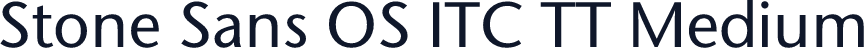 Stone Sans OS ITC TT Medium