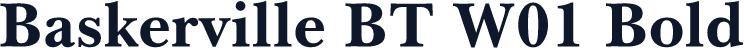 Baskerville BT W01 Bold