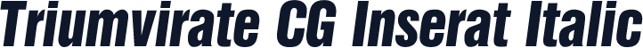 Triumvirate CG Inserat Italic