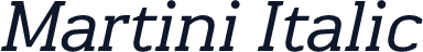 Martini Italic