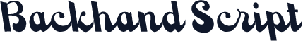 Backhand Script