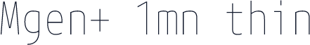 Mgen+ 1mn thin