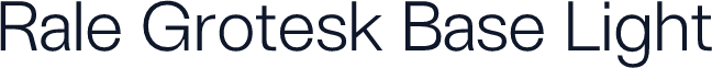 Rale Grotesk Base Light
