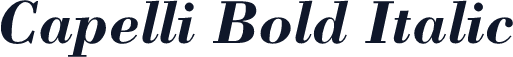 Capelli Bold Italic