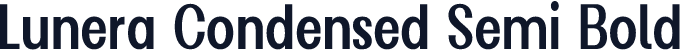 Lunera Condensed Semi Bold