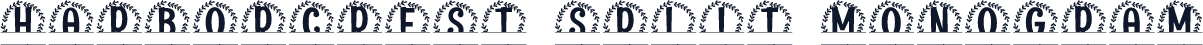 Harborcrest Split Monogram