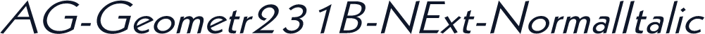 AG-Geometr231B-NExt-NormalItalic