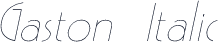 Gaston Italic