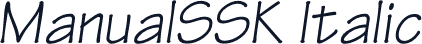 ManualSSK Italic