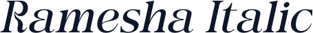 Ramesha Italic