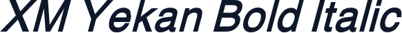 XM Yekan Bold Italic