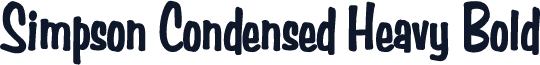 Simpson Condensed Heavy Bold