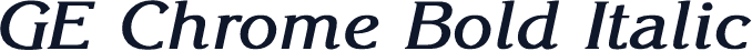 GE Chrome Bold Italic