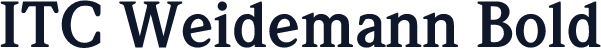 ITC Weidemann Bold