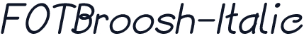 FOTBroosh-Italic