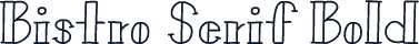 Bistro Serif Bold