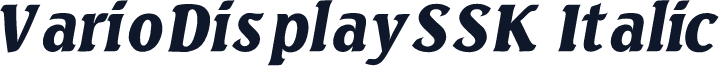 VarioDisplaySSK Italic