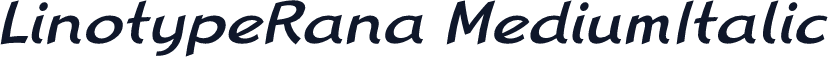 LinotypeRana MediumItalic