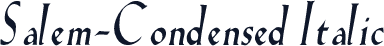 Salem-Condensed Italic