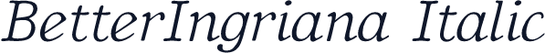 BetterIngriana Italic