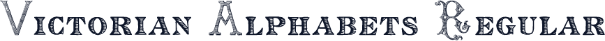 Victorian Alphabets Regular