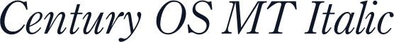 Century OS MT Italic