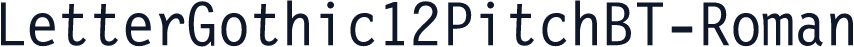 LetterGothic12PitchBT-Roman