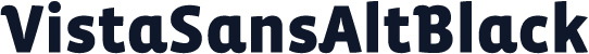 VistaSansAltBlack
