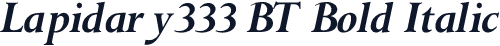 Lapidary333 BT Bold Italic